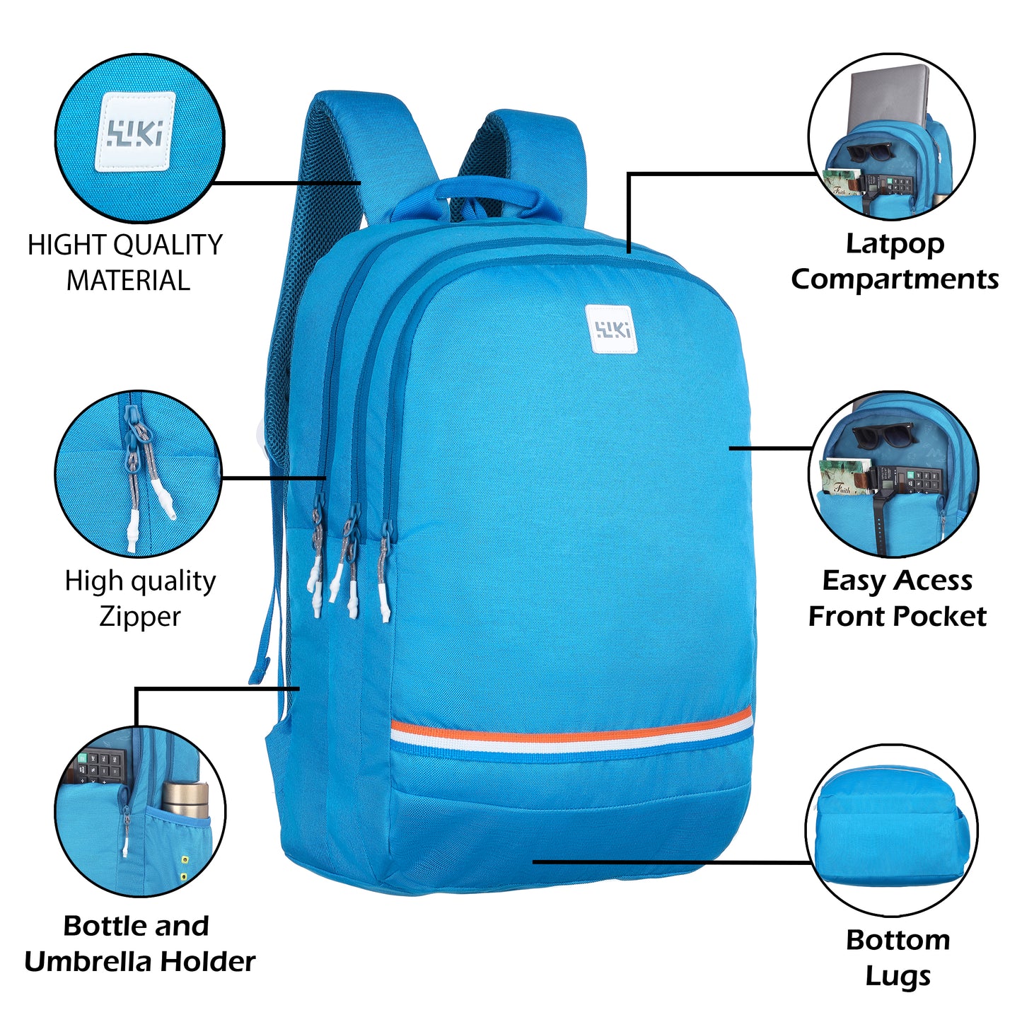 Wildcraft Polyester Expedition LPBP 45 Pro Laptop Backpack for Travel Gym & Office for Men & Women