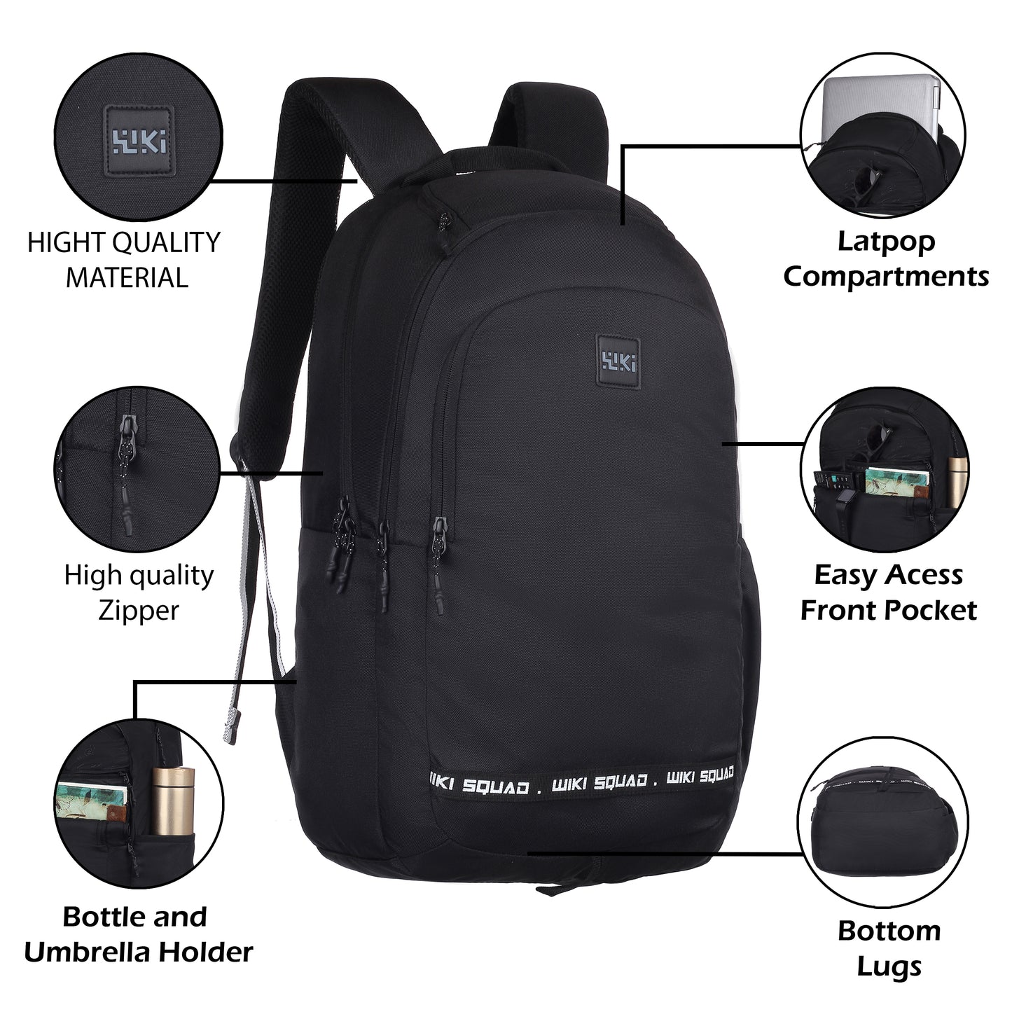 Wildcraft Wiki 38L Laptop Backpack College | School | Office & Travel Bag Men And Women