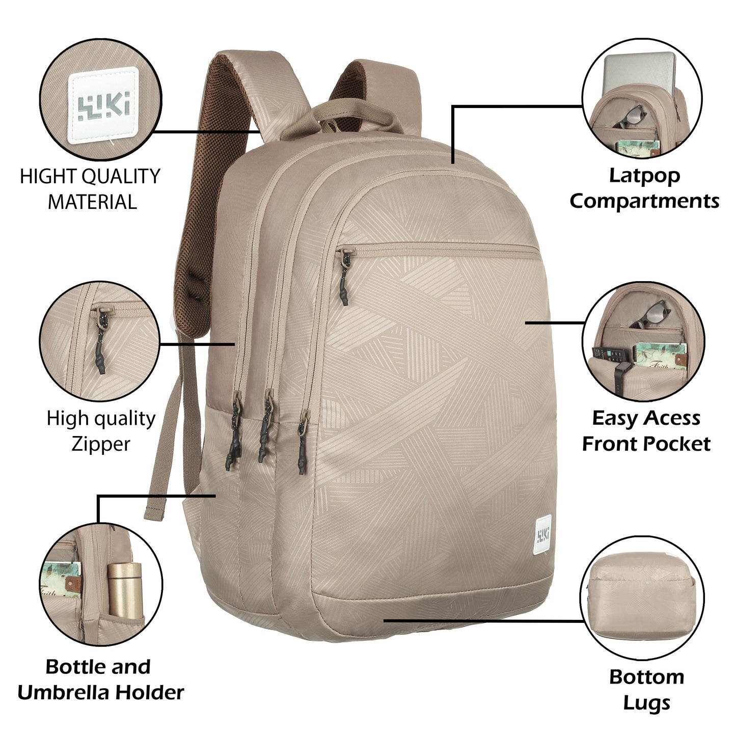 Wildcraft Wiki 45L Laptop Backpack College | School | Office & Travel Bag For Men And Women