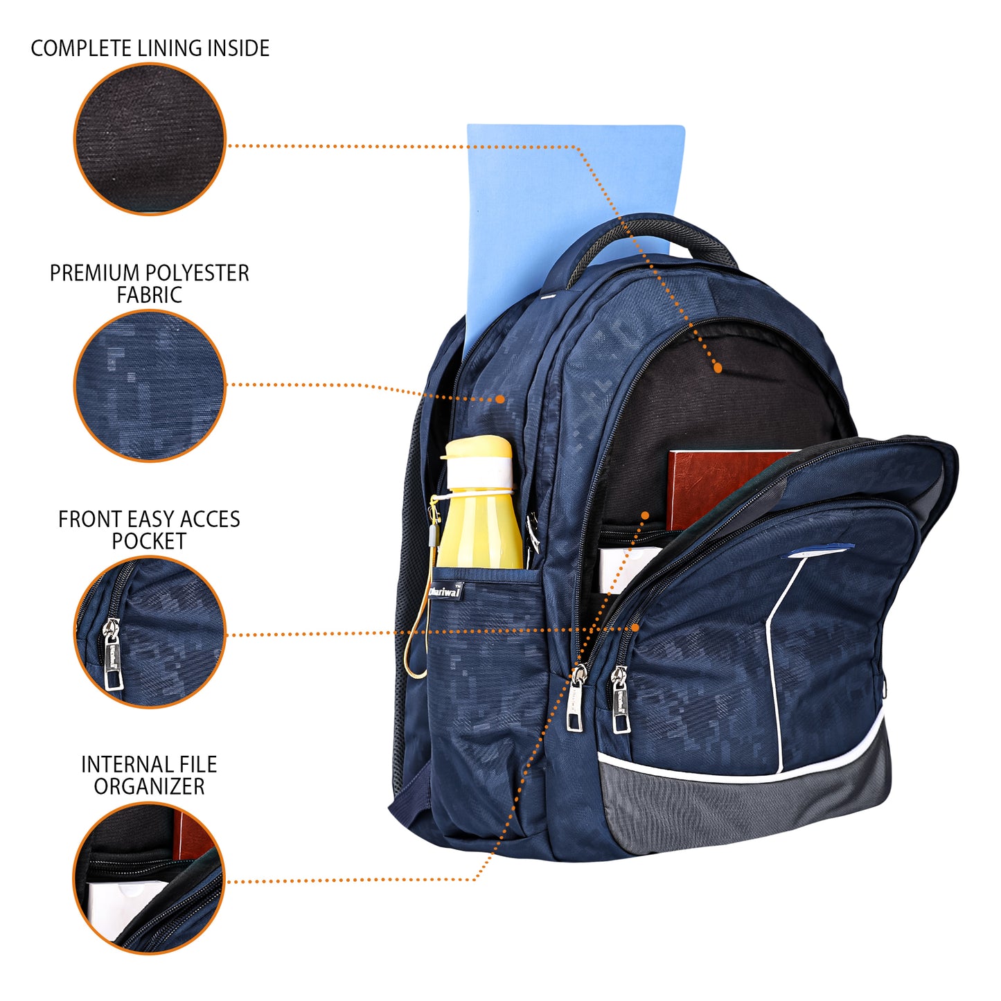 धारीवाल कॉलेज बैकपैक 38L BP-212