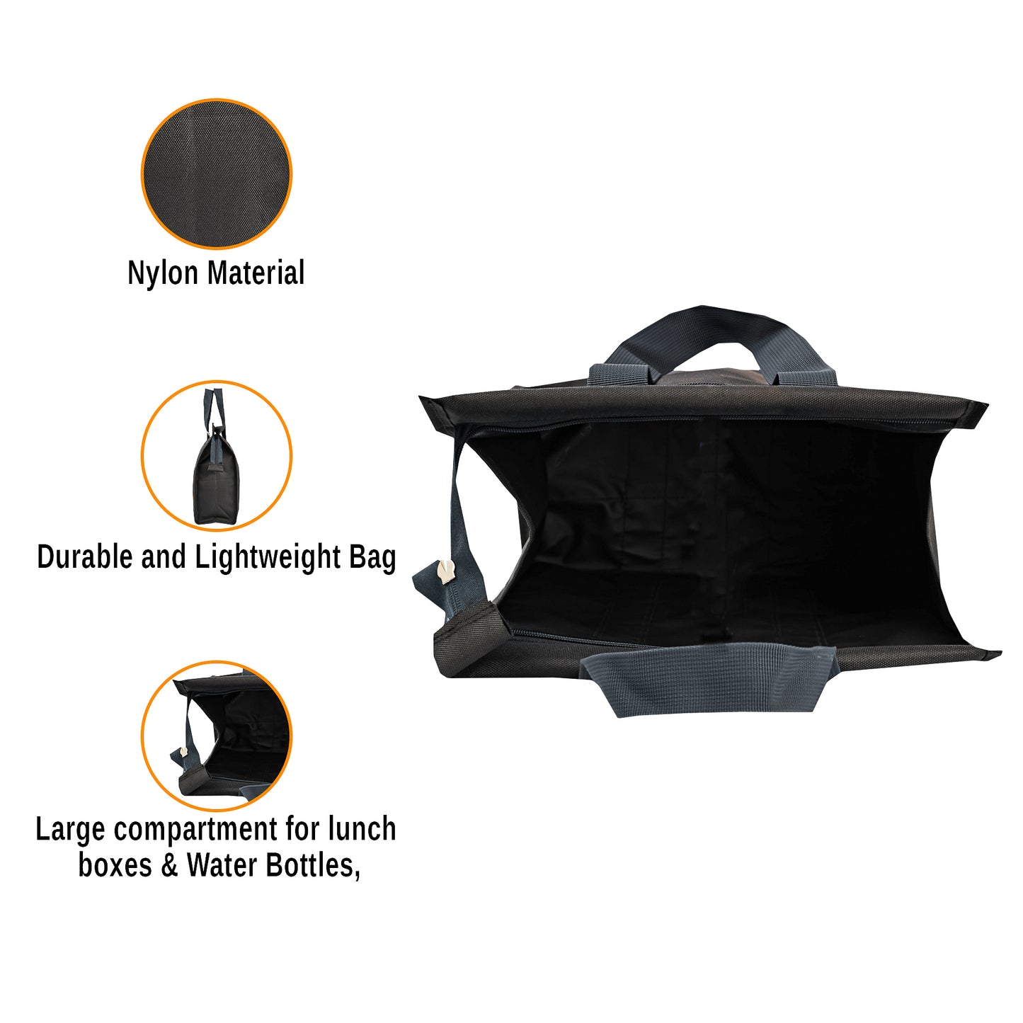 थाली नंबर 6 टिफिन बैग 16 इंच x 13 इंच x 6 इंच टीबी-405 - रेलवे रनिंग स्टाफ - अतिरिक्त बड़ा