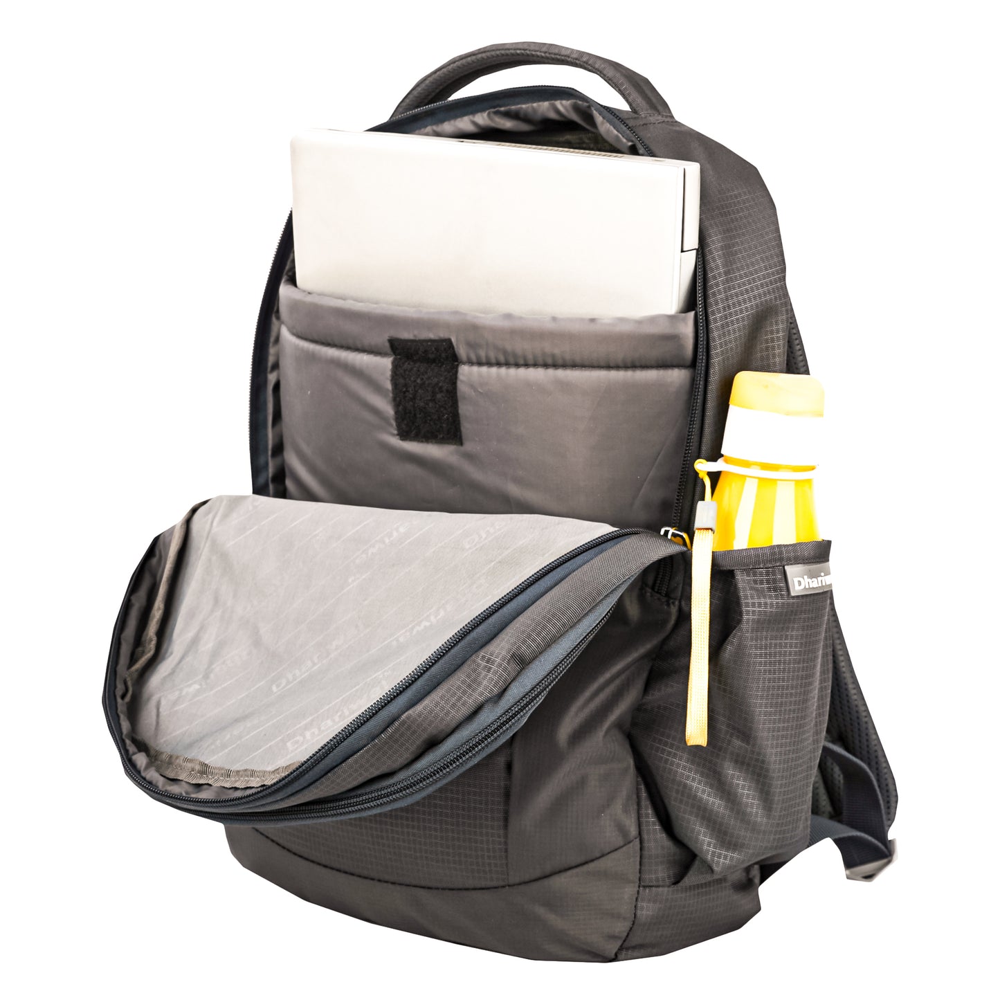 Dhariwal Unisex Dual Compartment Laptop Backpack With Back Air Flow Cushion 18L LB-109