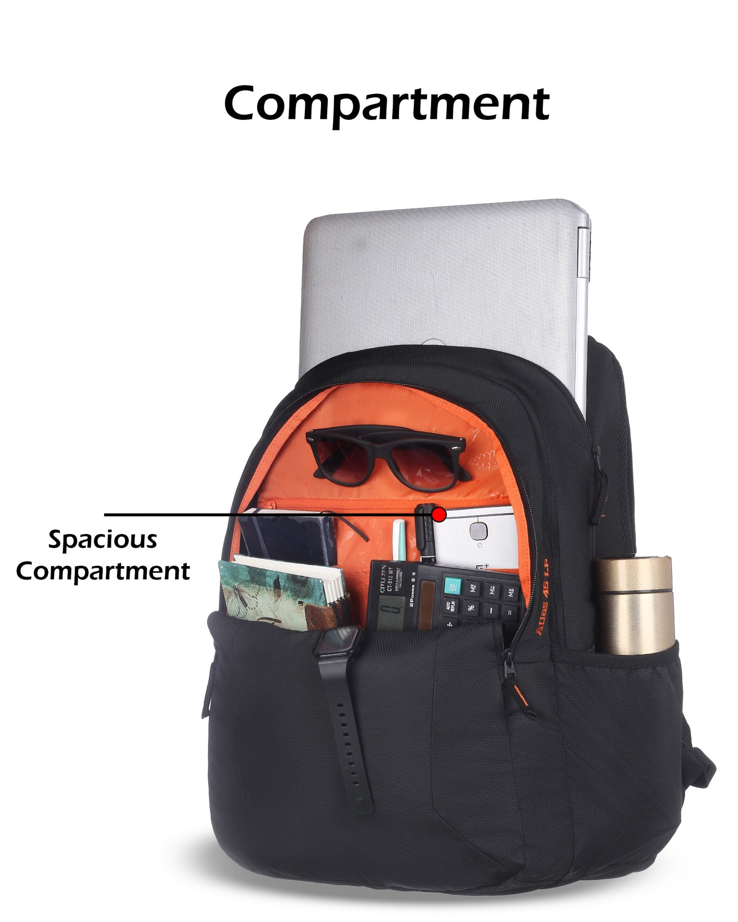 Wildcraft Atlas 45 LP Nylon backpack Ideal for school, college, office & travel bag for men And women