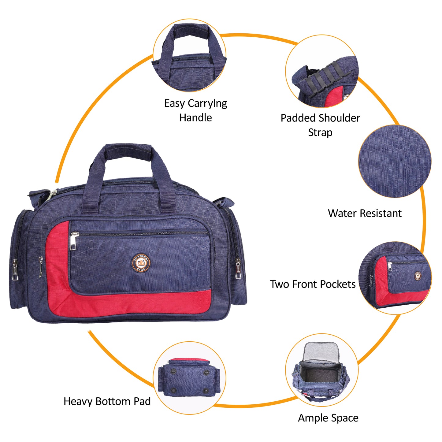 Dhariwal 20" Duffel Bag for Men & Women  | Ideal for Weekend Travel, Gym & Sports 52L  TRB-501