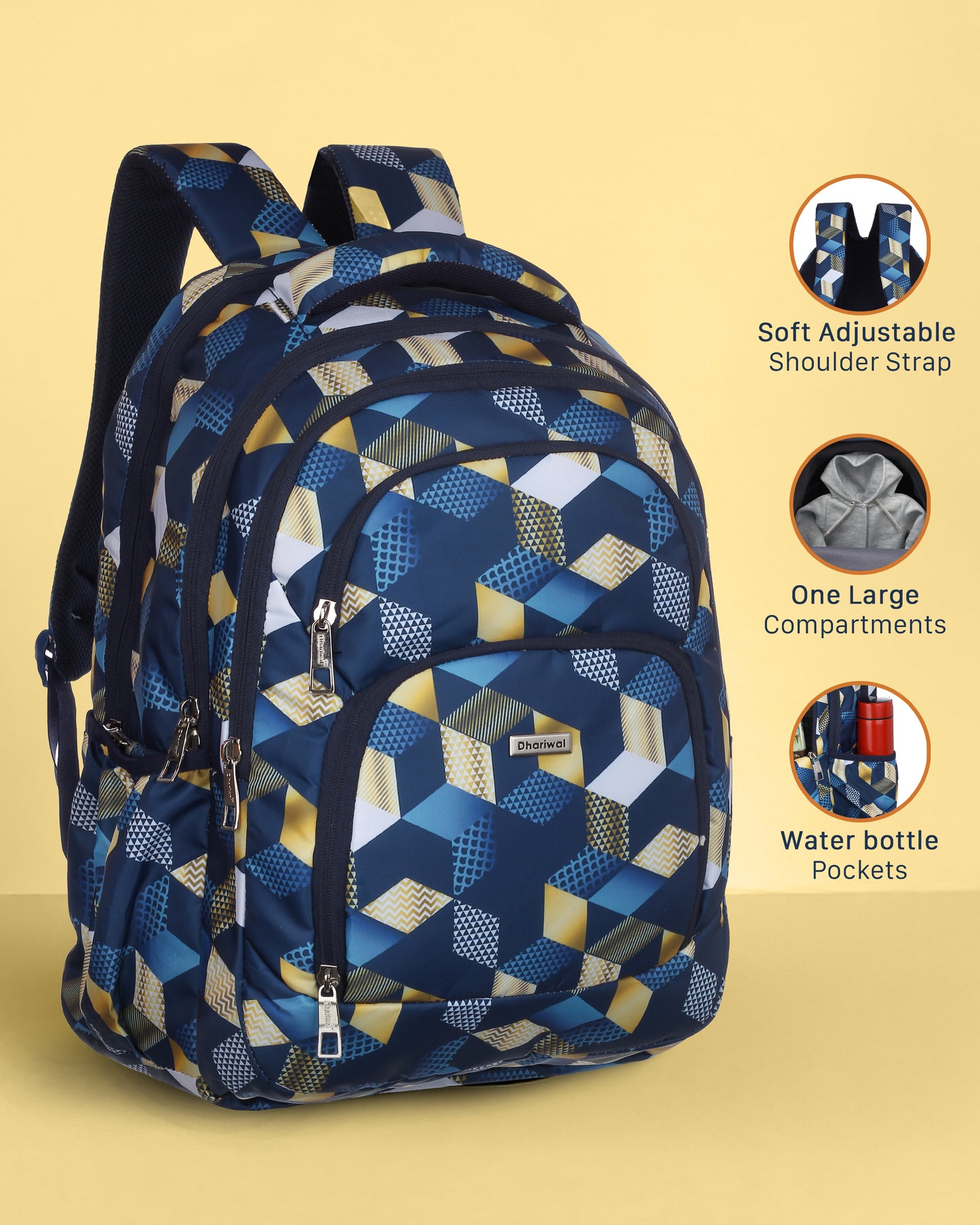 Dhariwal 36L Backpack Casual/School/College/Office Bag BP-248