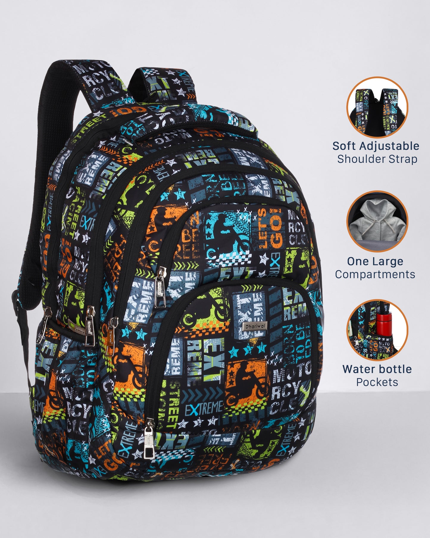 Dhariwal 36L Backpack Casual/School/College/Office Bag BP-248