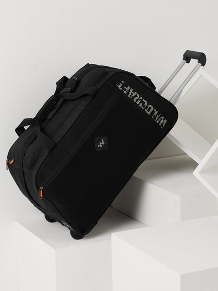 Wildcraft Pictor 38L Duffel Trolly Bag- Black
