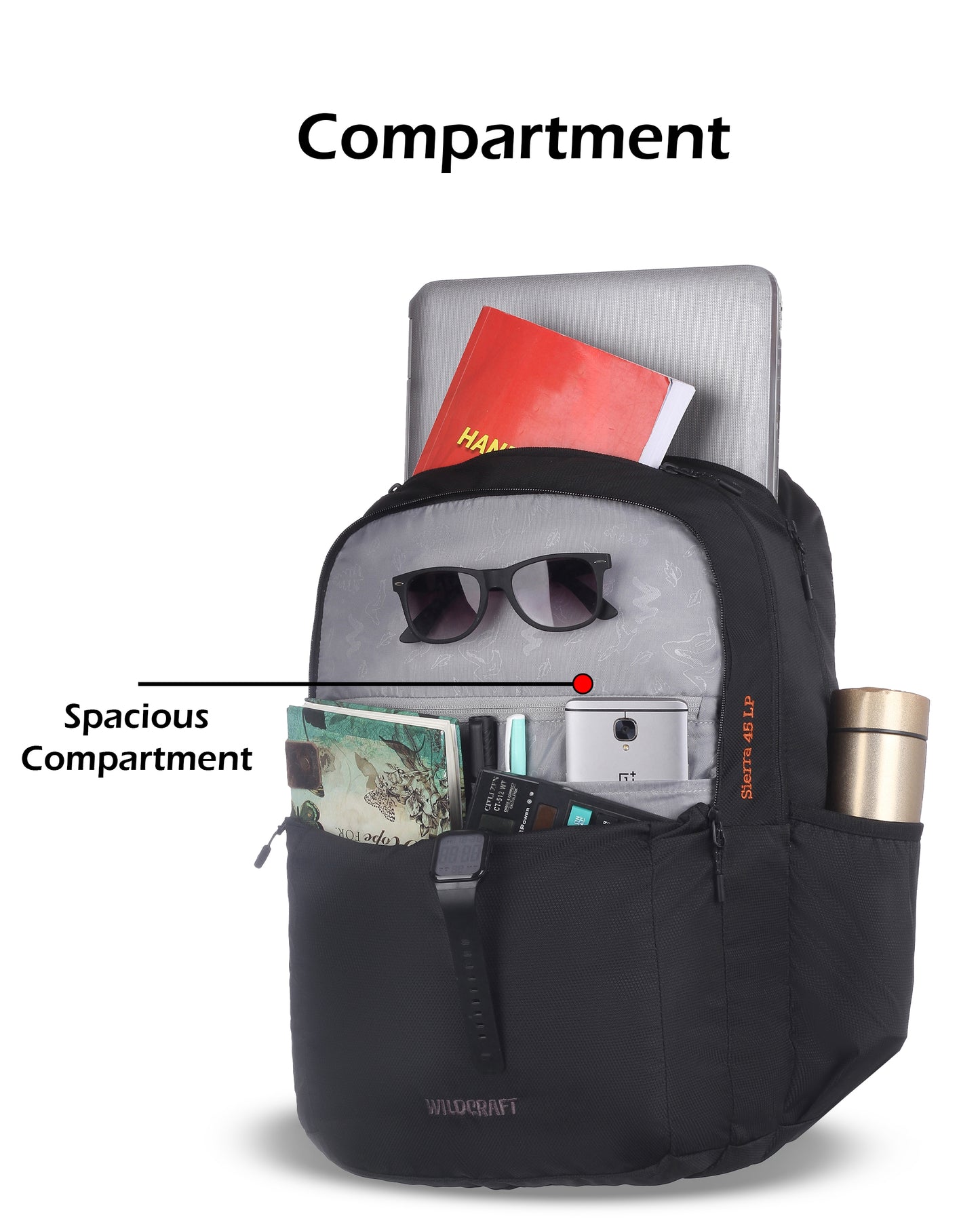 Wildcraft Sierra Nylon backpack Ideal for school, college, office & travel bag for men And women