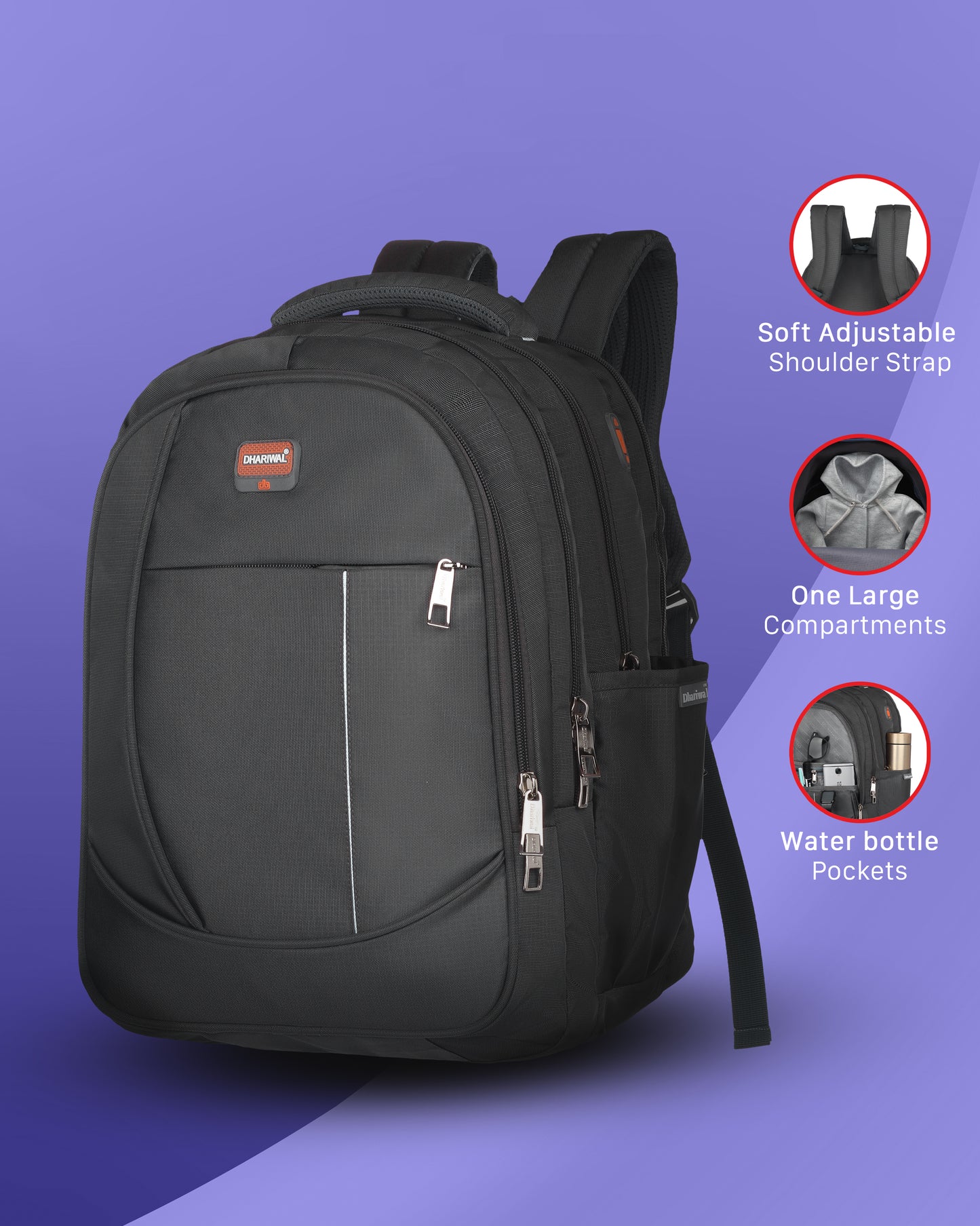 Dhariwal Backpack for Men & Women | Office, Travel, School, College bag| 46L BP-230