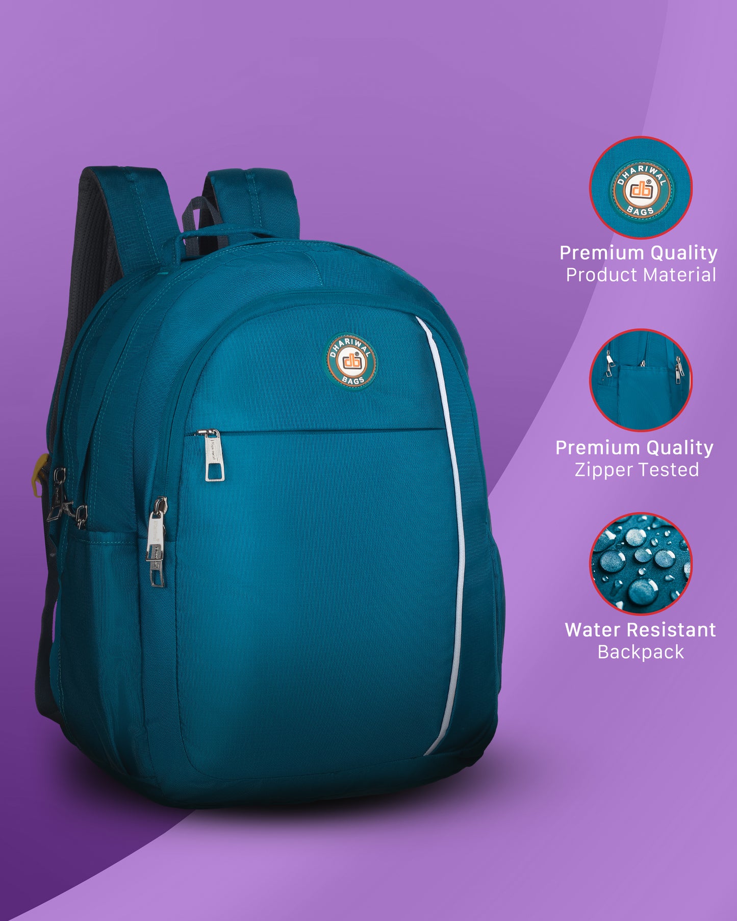 Dhariwal Backpack for Men & Women | Office, Travel, School, College bag| 30L BP-206