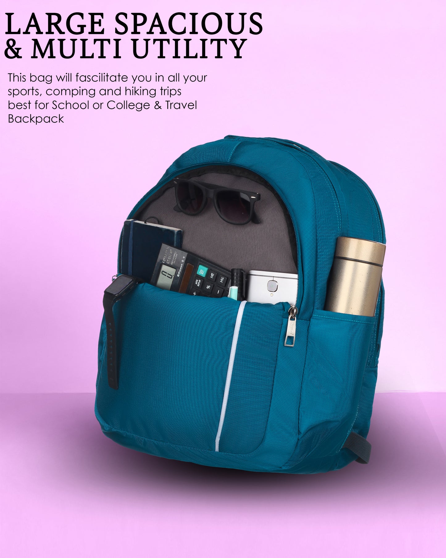 Dhariwal Backpack for Men & Women | Office, Travel, School, College bag| 30L BP-206