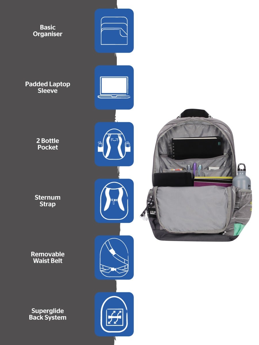 Wildcraft Wiki Squad 4 Pro 40L Backpack with Sleeve Separator (12980)