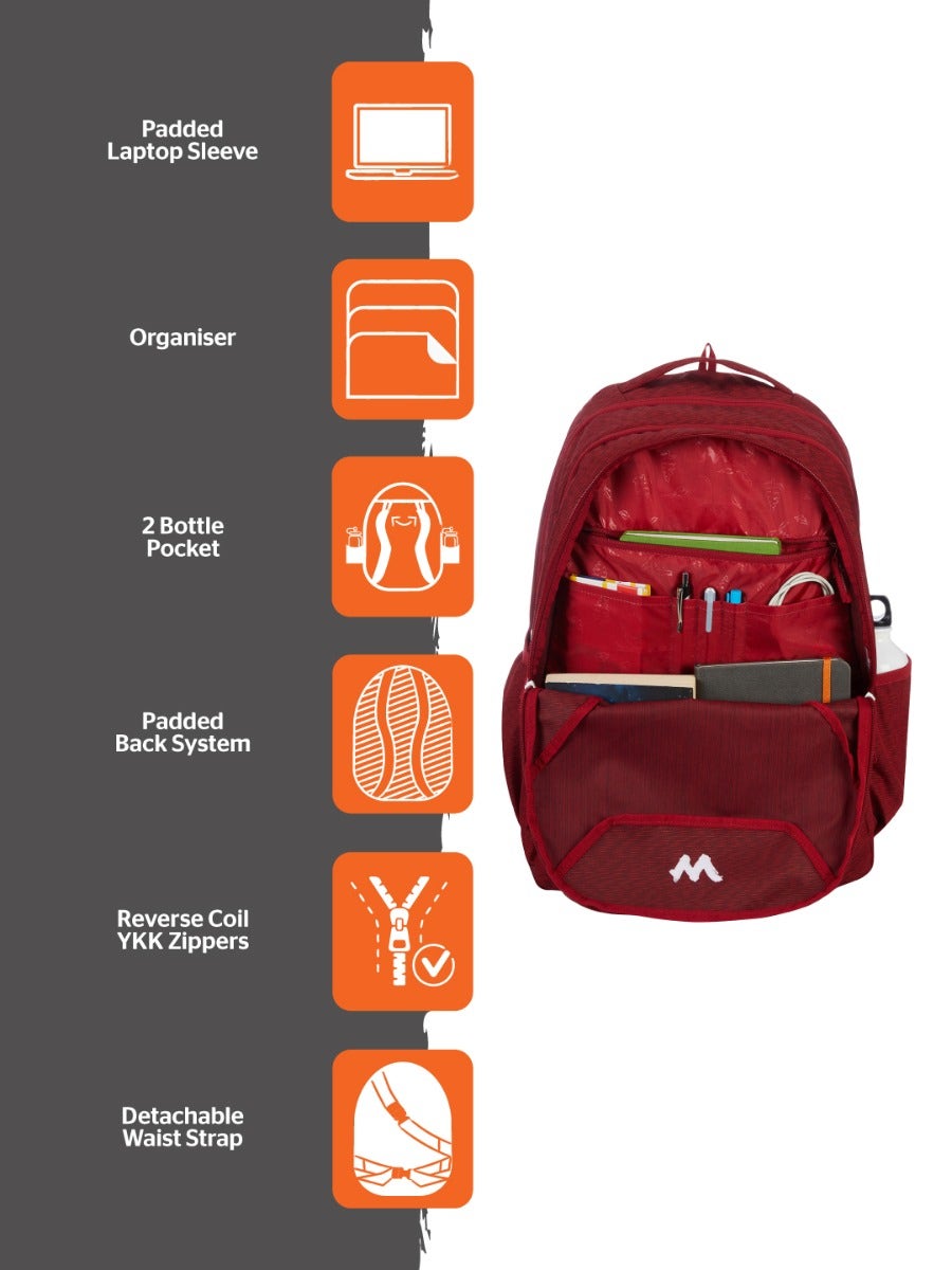 Wildcraft Bravo Pro 45L Backpack with Rain Cover (12958)