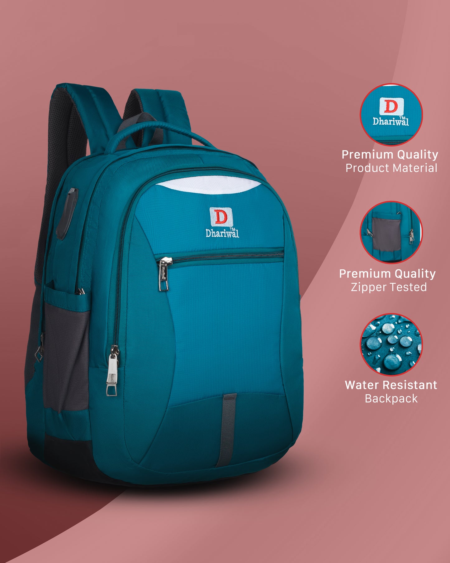 Dhariwal Backpack for college/office/casual 41L Bp-235