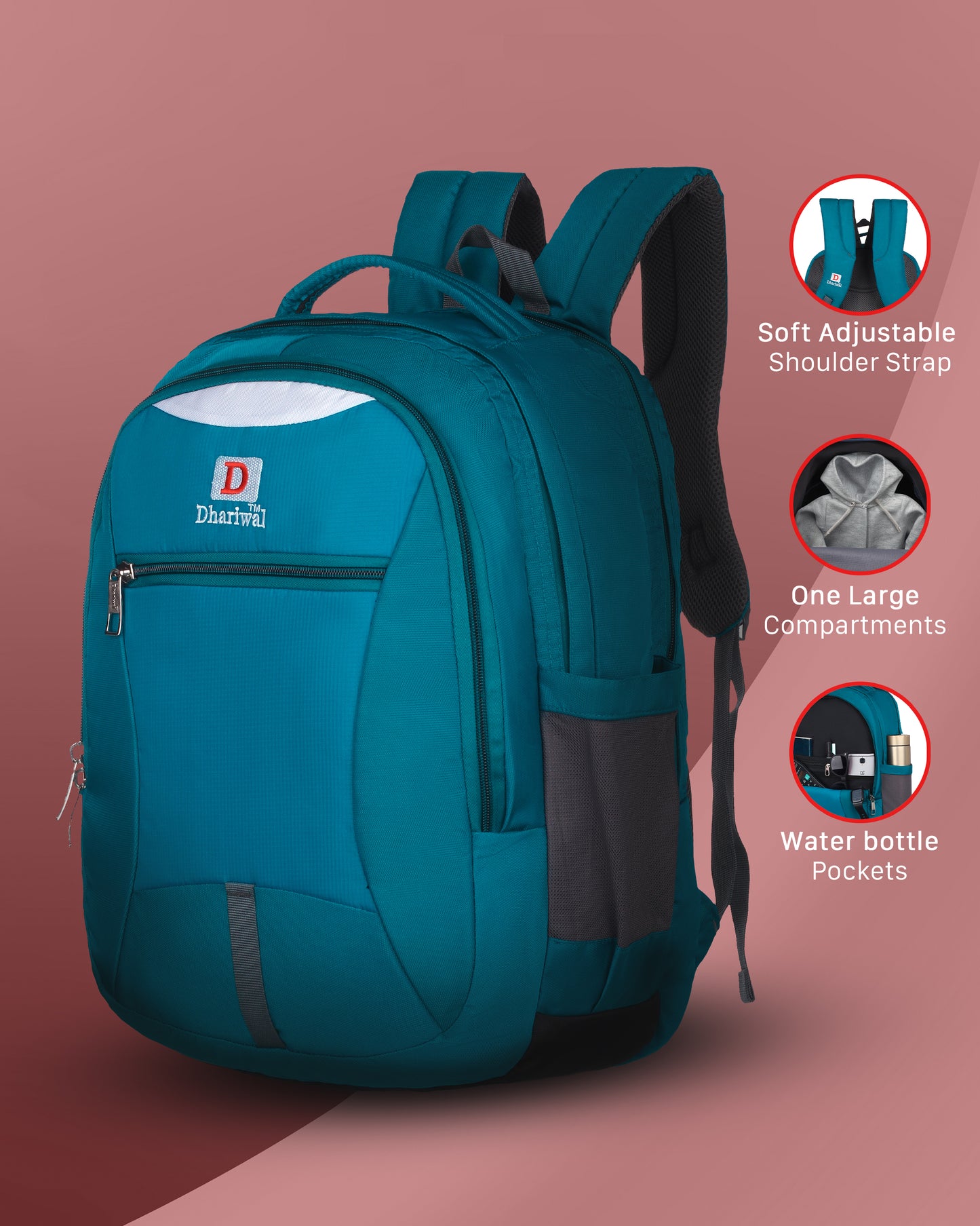 Dhariwal Backpack for college/office/casual 41L Bp-235