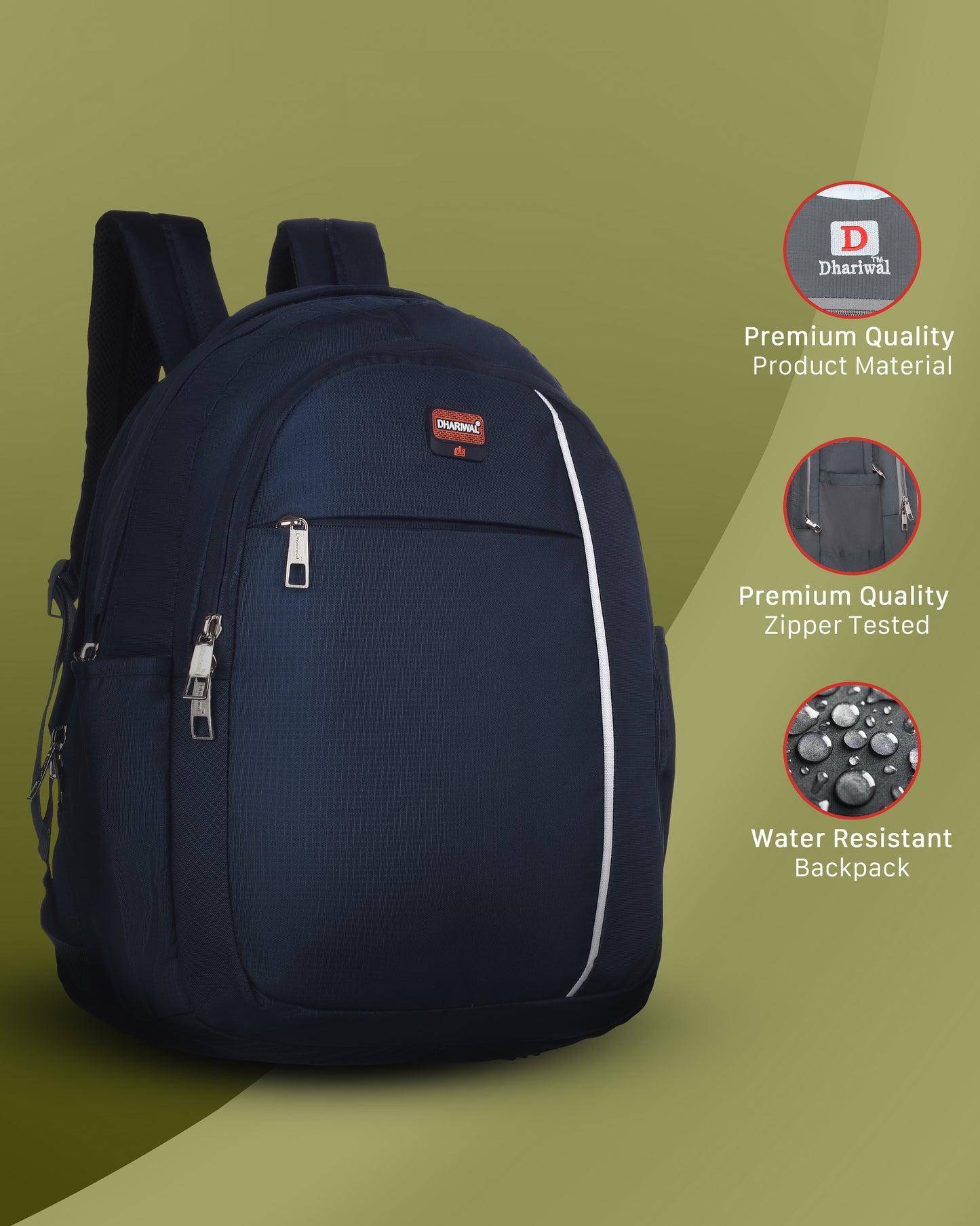 Dhariwal Backpack for Men & Women | Office, Travel, School, College bag| 30L BP-206