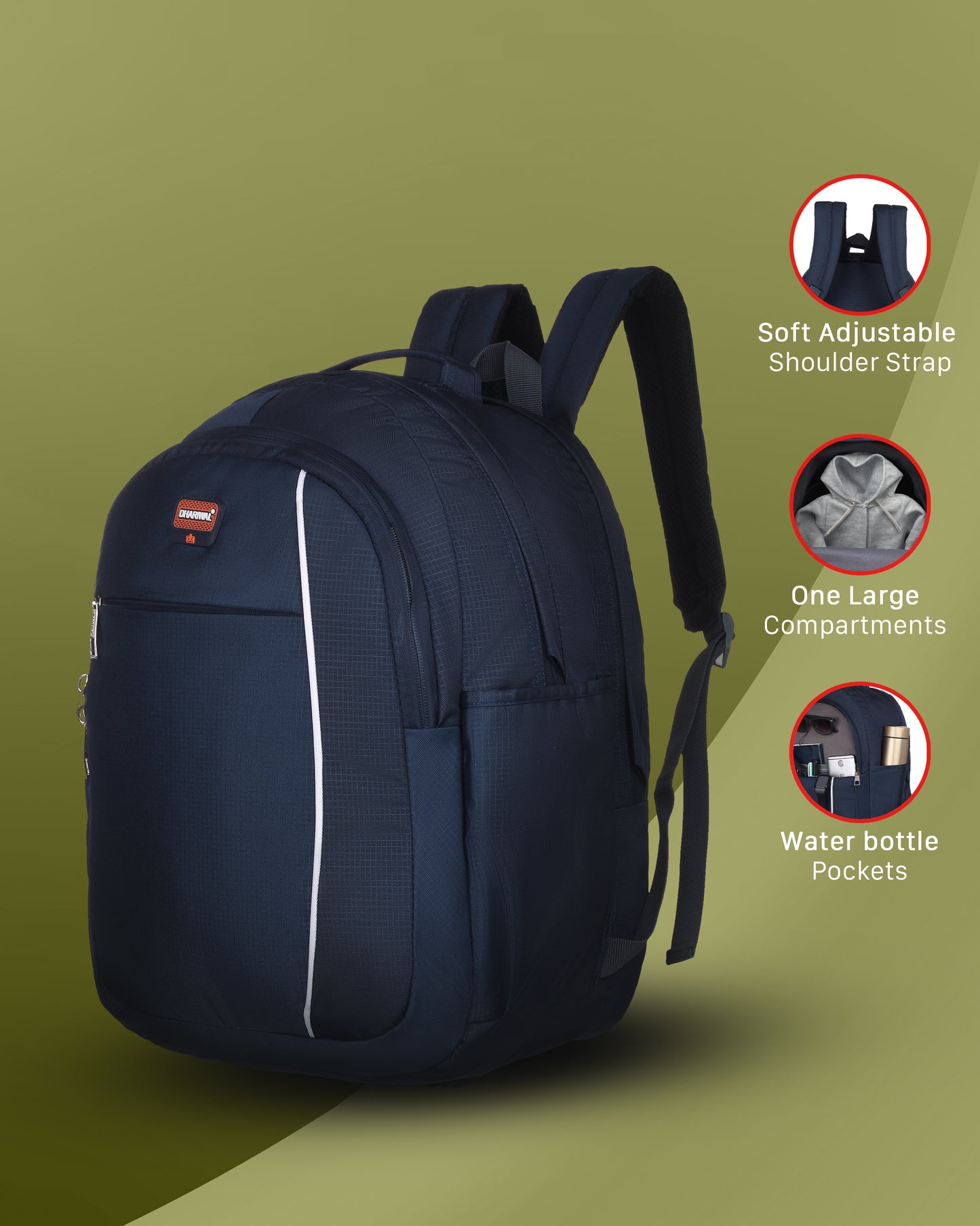 Dhariwal Backpack for Men & Women | Office, Travel, School, College bag| 30L BP-206