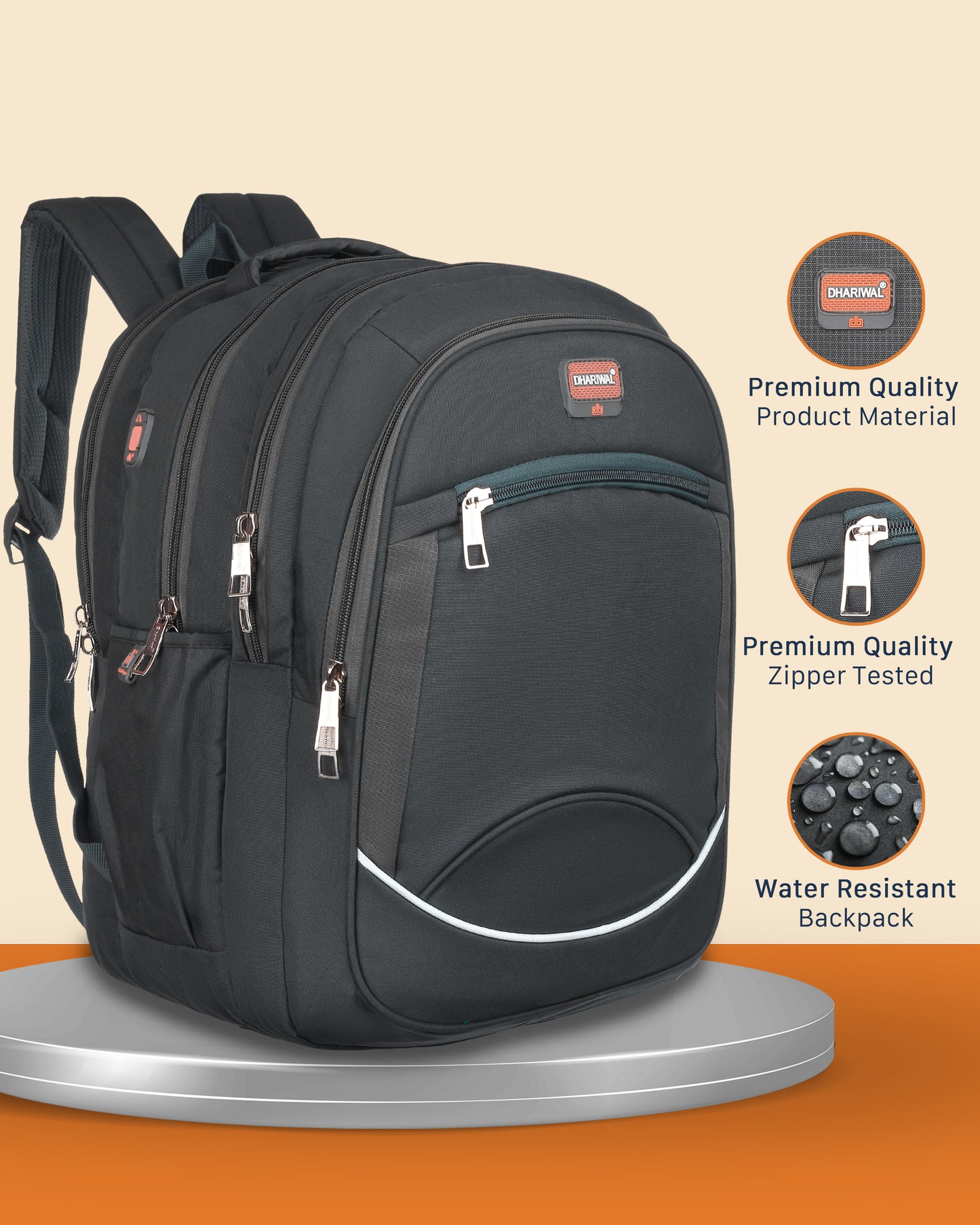Dhariwal Backpack for Men & Women | Office, Travel, School, College bag| 42L BP-237