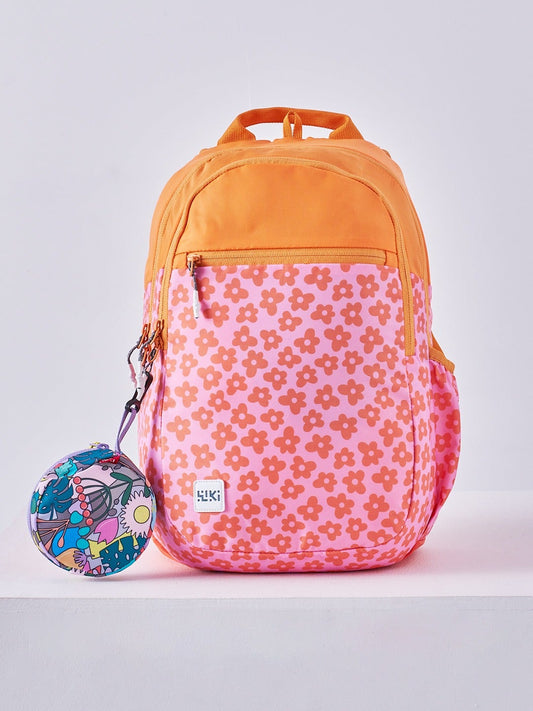 Wiki Stylish Unisex Backpack Laptop Backpack for Office, Gym, Travel (21.5 Litre, Orange)