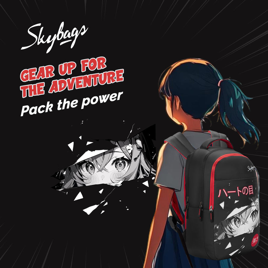 Skybags KYRO 03 SCBP PEEKABOO RED BLACK-36L