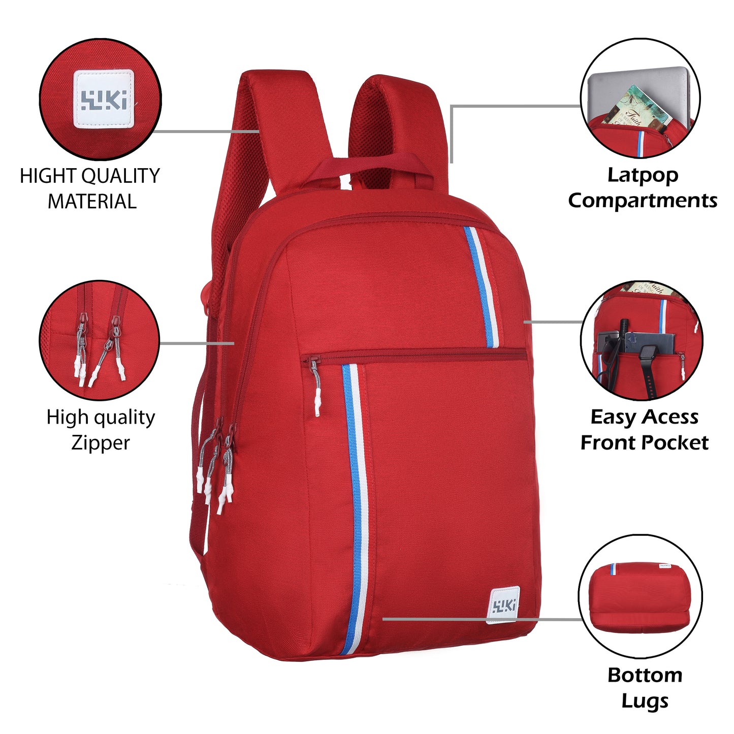 Wildcraft Wiki Backpack 35L College | School | Travel Bag Durable | Water-Resistant | Lightweight & Stylish Bag For Unisex