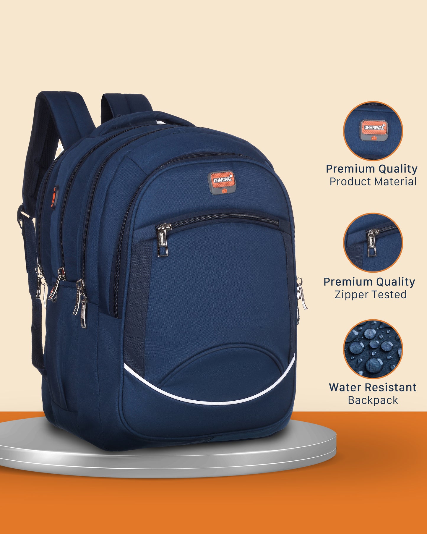 Dhariwal Backpack for Men & Women | Office, Travel, School, College bag| 42L BP-237