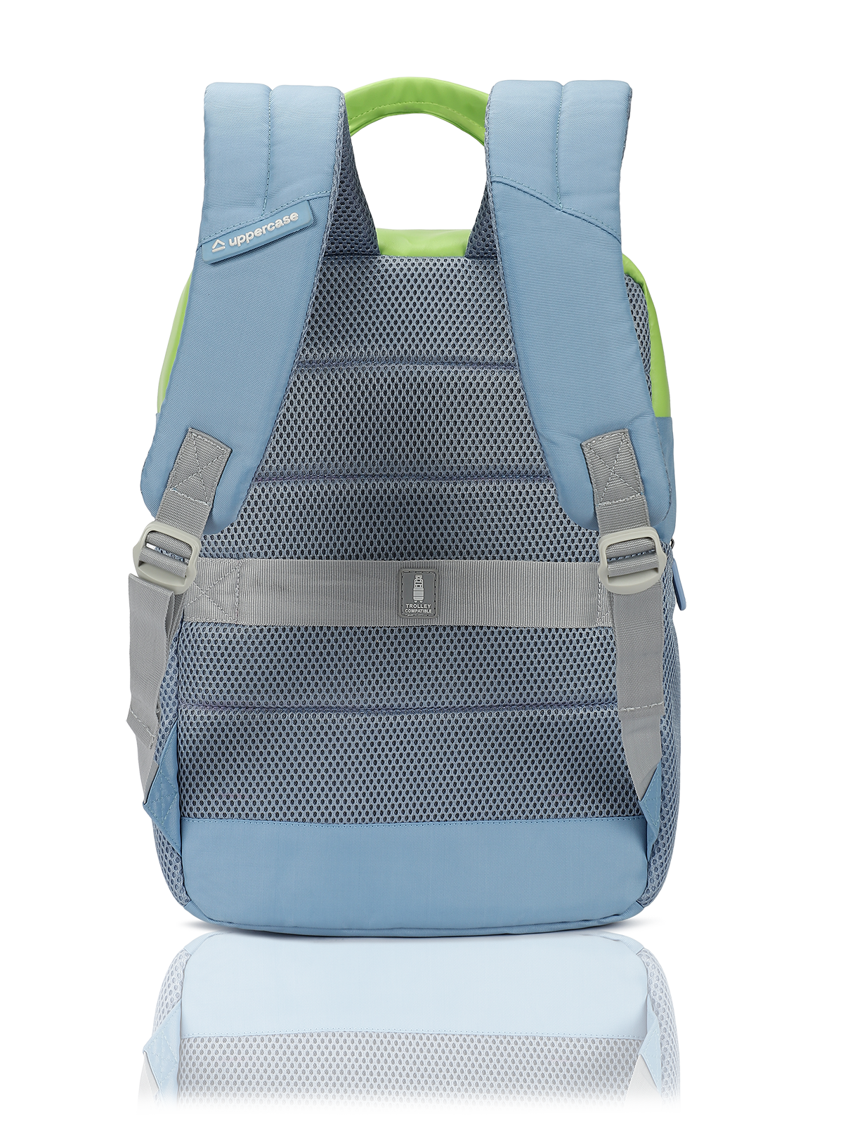 Uppercase Vegan Leather 14" Laptop Backpack Water Repellent College Bag 17L