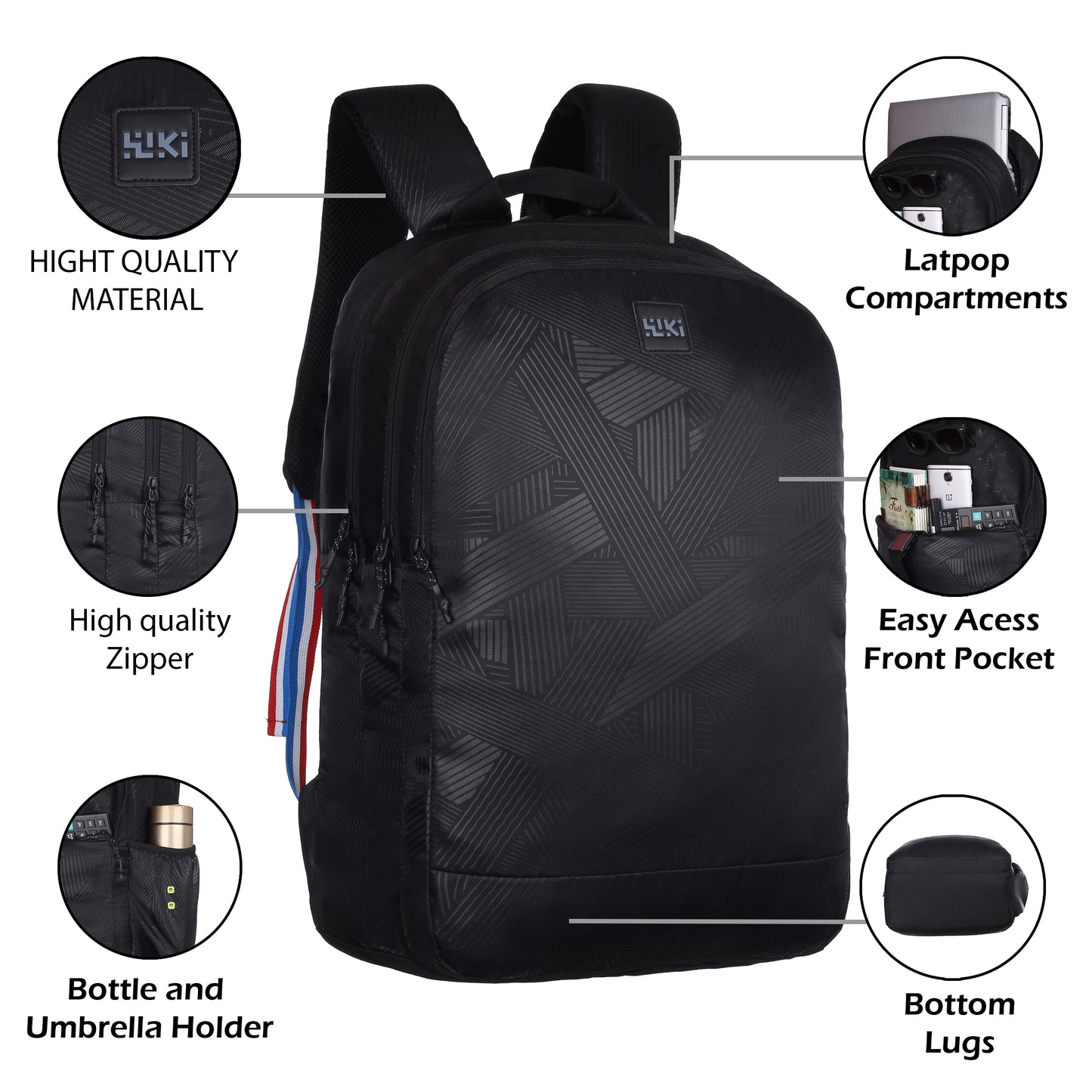 Wildcraft Polyester Expedition LPBP 45 Pro Laptop Backpack for Travel Gym Office Backpack for Men & Women