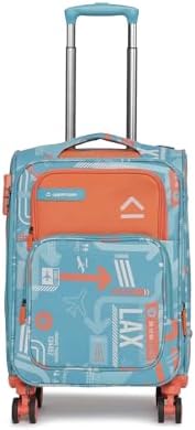 Uppercase JFK Plus Cabin Eco Soft Trolley Bag, Dust Resistant Luggage Made of Sustainable Material, 8 Wheel Trolley Bag with TSA Lock,Travel Suitcase for Men & Women (Red)