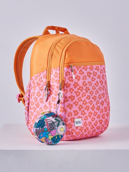 Wiki Stylish Unisex Backpack Laptop Backpack for Office, Gym, Travel (21.5 Litre, Orange)