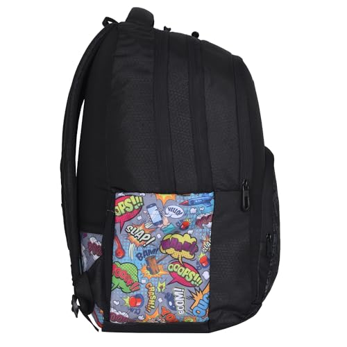 Arctic Fox Comic Castel Rock School Backpack for Boys and Girls- 33 Liters