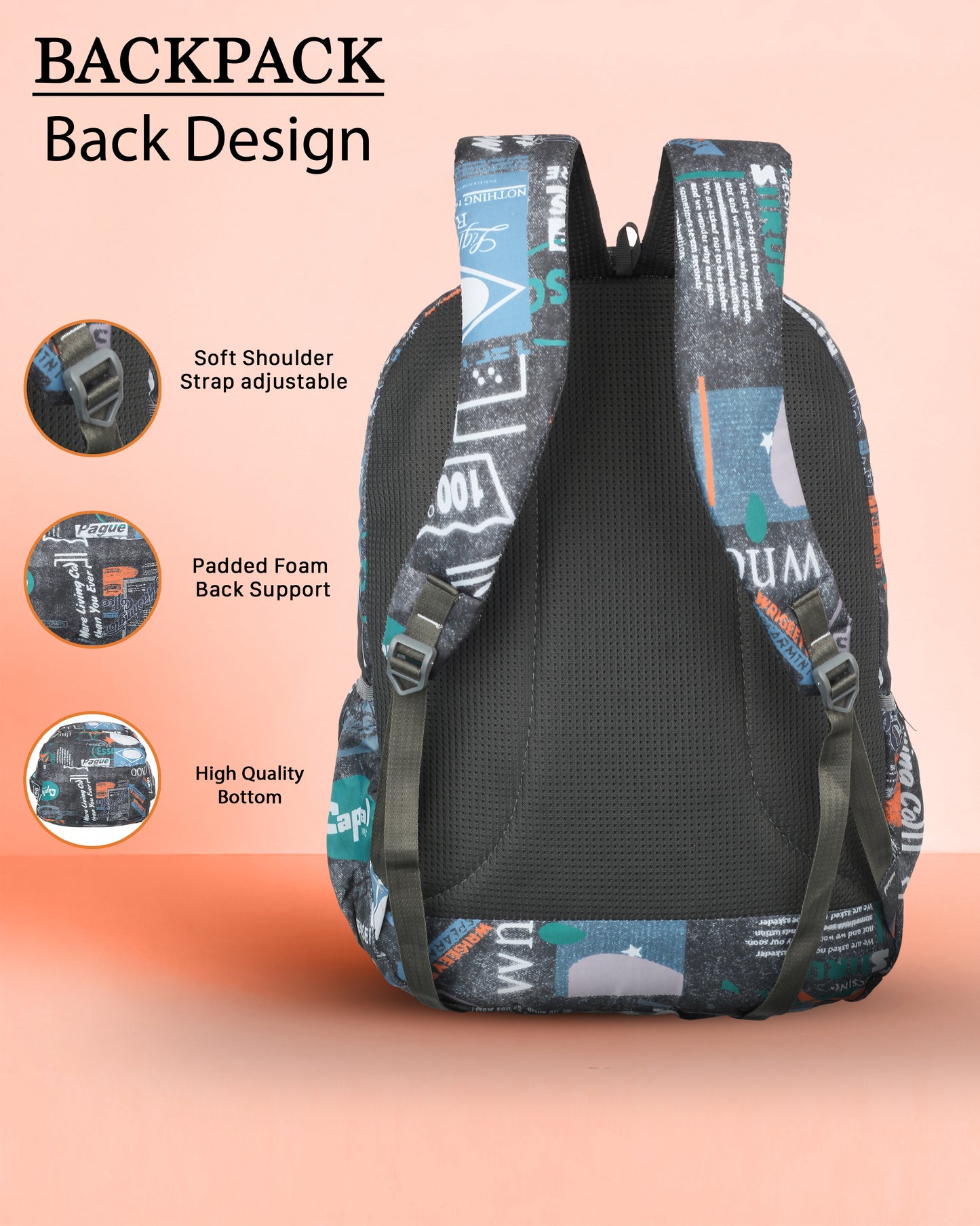 Dhariwal 36L Backpack Casual/School/College/Office Bag BP-248
