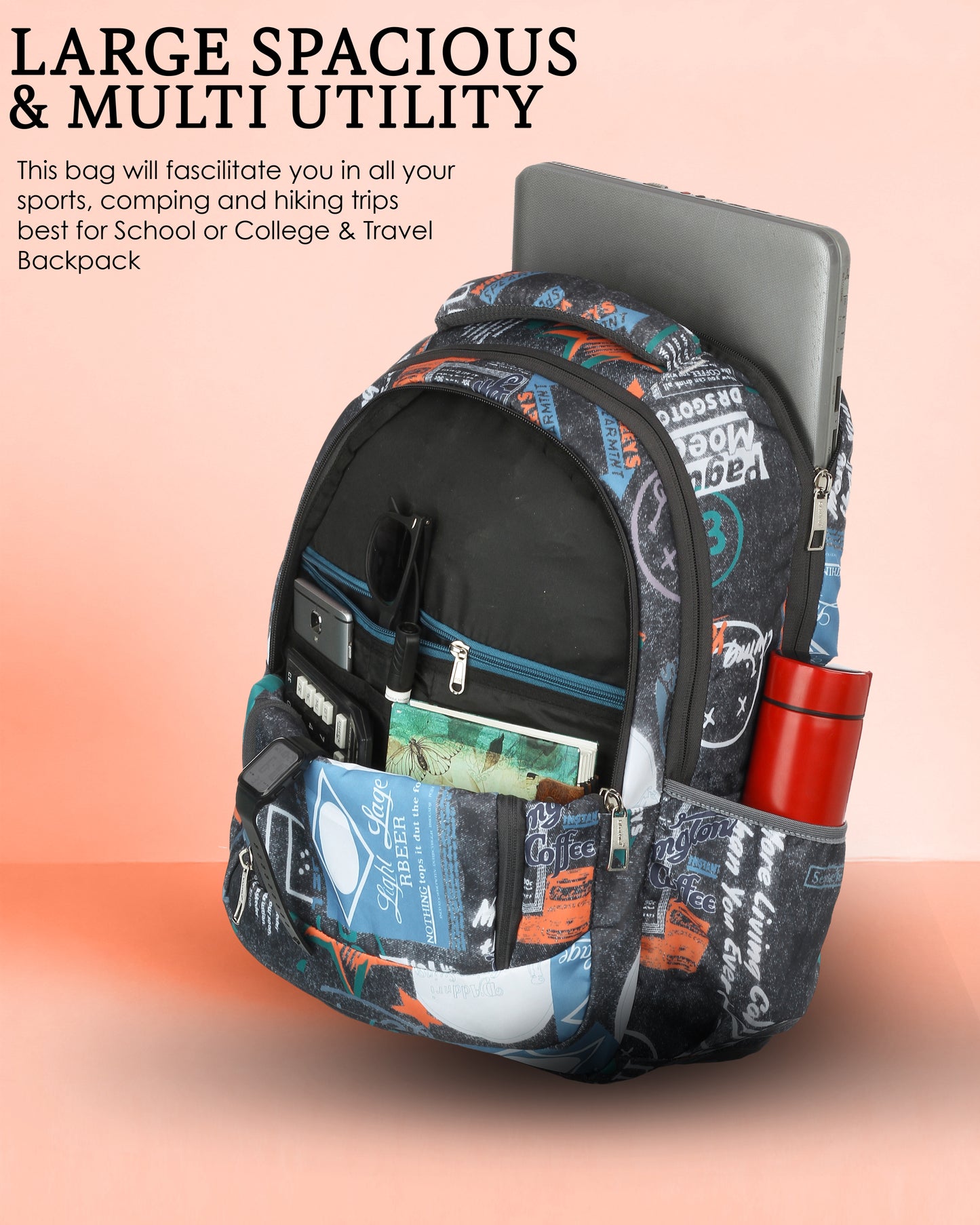 Dhariwal 36L Backpack Casual/School/College/Office Bag BP-248