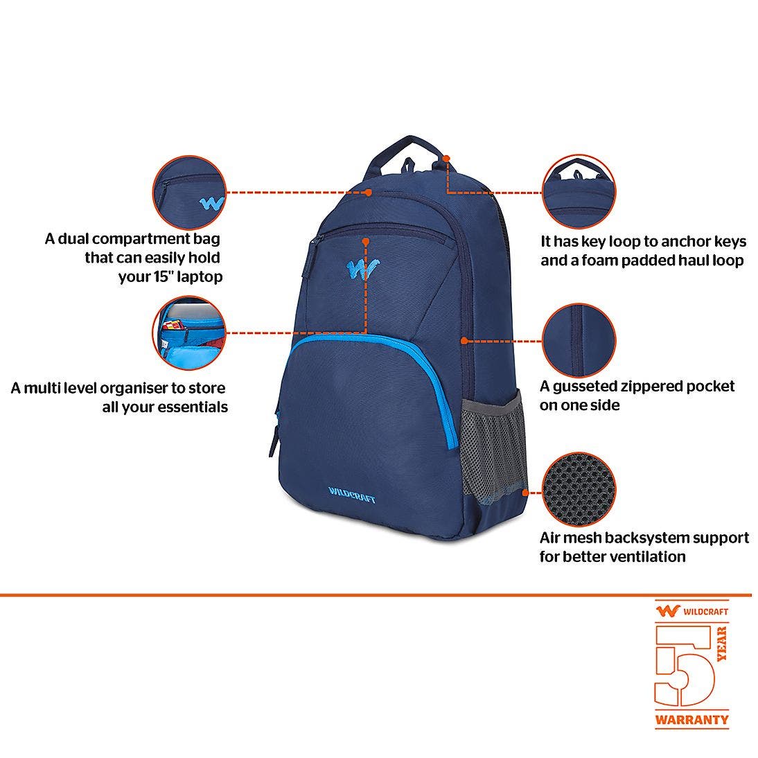 Hopper 1.0 15 Inch Laptop Backpack WC-12152