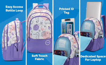 Skybags CHARM 03 SCHOOL BACKPACK PURPLE-37L