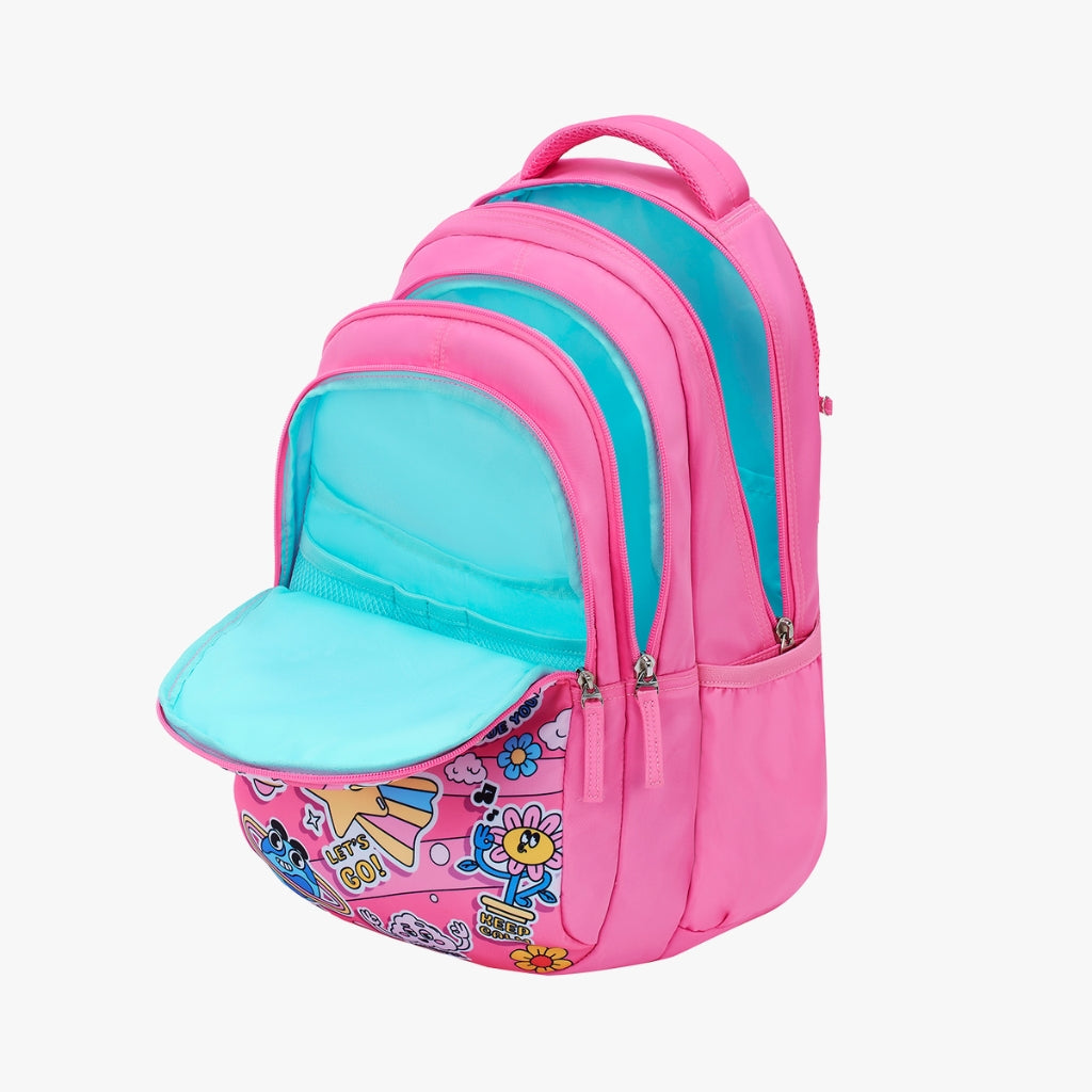 Genie Pearl Backpack for Girls,27 Liters, Purple