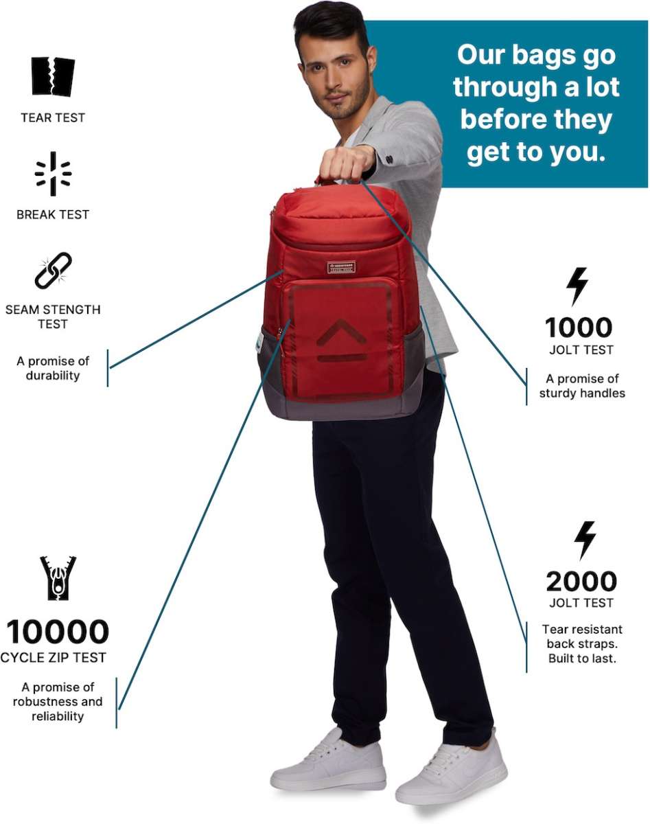 Uppercase Tall Boy 14" Laptop Backpack WaterRepellent College Travel Bag 23L