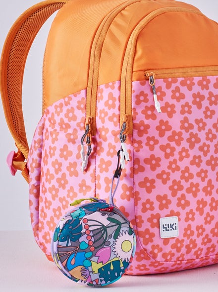 Wiki Stylish Unisex Backpack Laptop Backpack for Office, Gym, Travel (21.5 Litre, Orange)