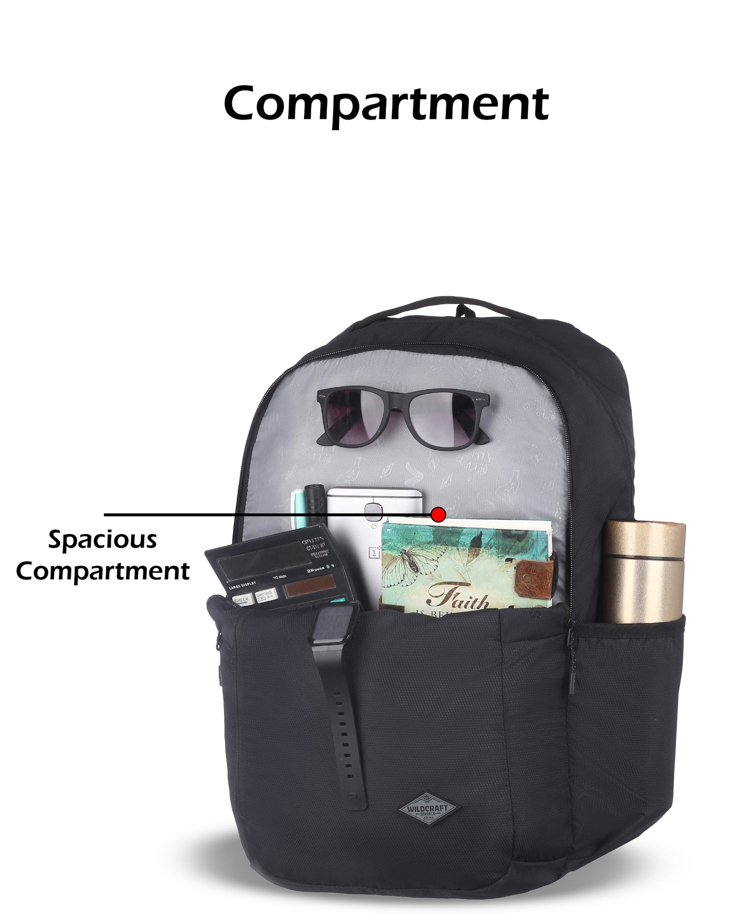 Wildcraft Sierra Nylon backpack Ideal for school, college, office & travel bag for men And women