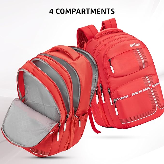 Safari Quadro 4 43L Casual Backpack with Armor Base and Antitheft Pocket