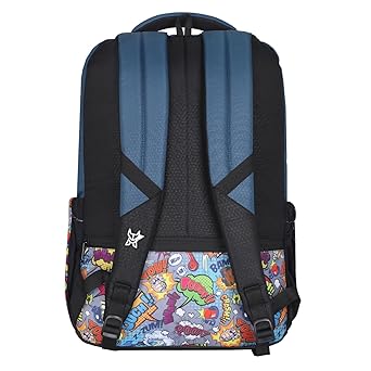 Arctic Fox Comic Castel Rock School Backpack for Boys and Girls- 33 Liters