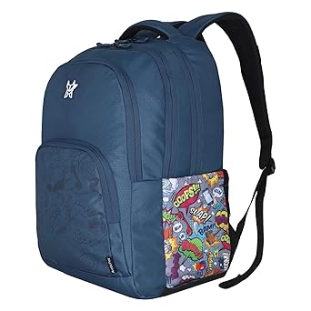 Arctic Fox Comic Castel Rock School Backpack for Boys and Girls- 33 Liters
