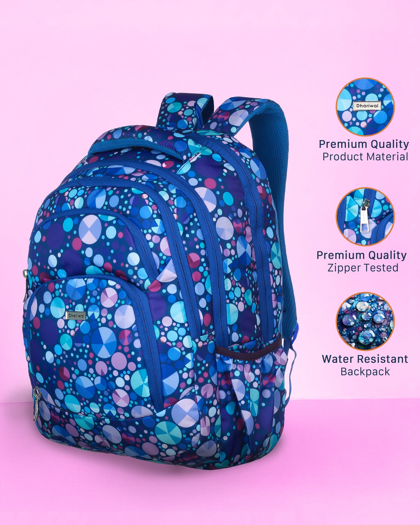 Dhariwal 36L Backpack Casual/School/College/Office Bag BP-248