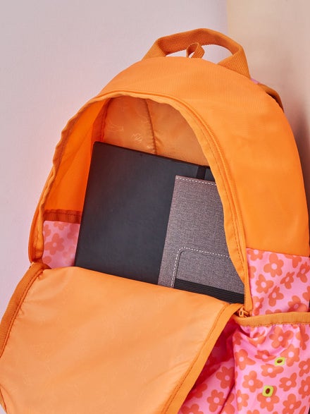 Wiki Stylish Unisex Backpack Laptop Backpack for Office, Gym, Travel (21.5 Litre, Orange)