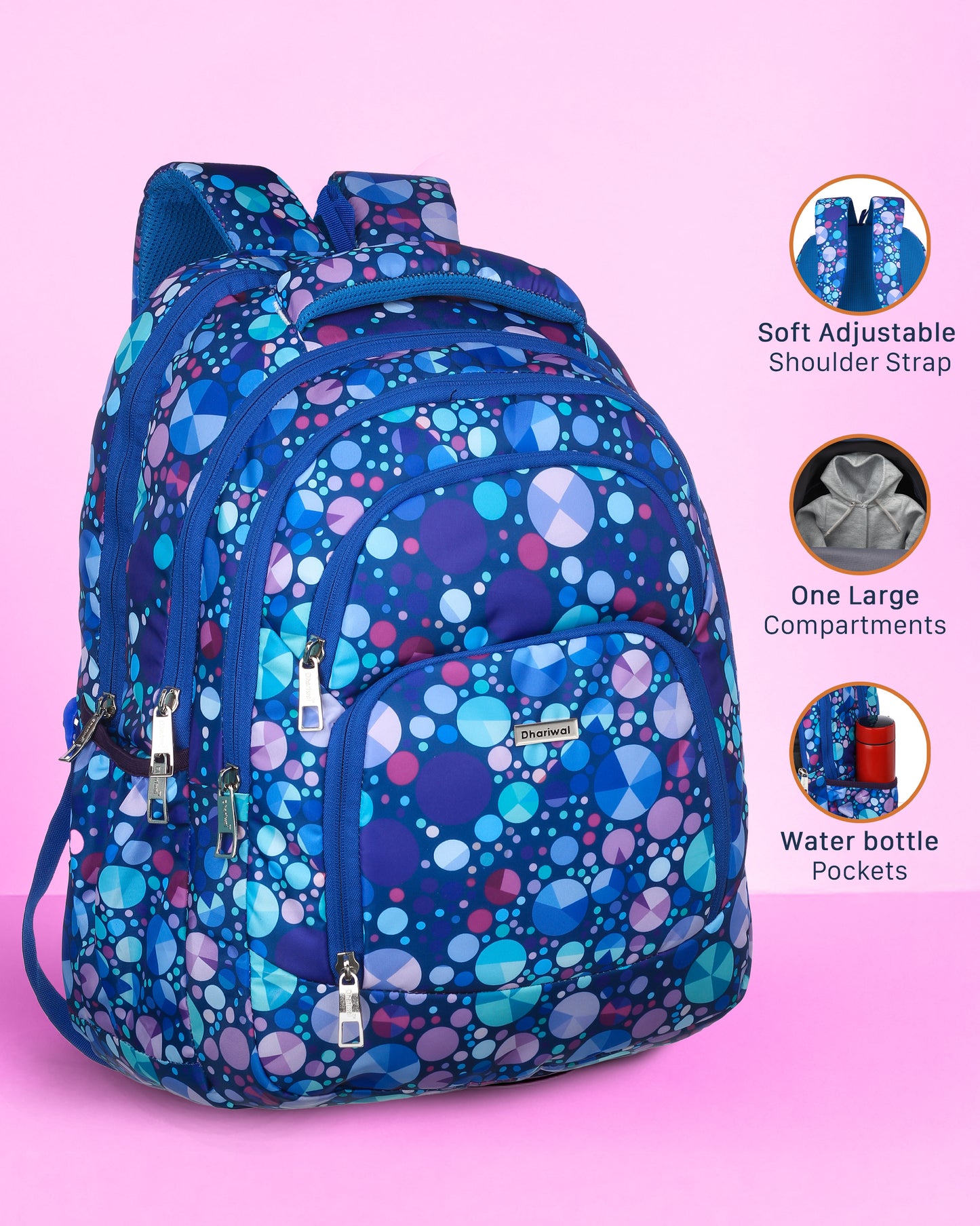 Dhariwal 36L Backpack Casual/School/College/Office Bag BP-248