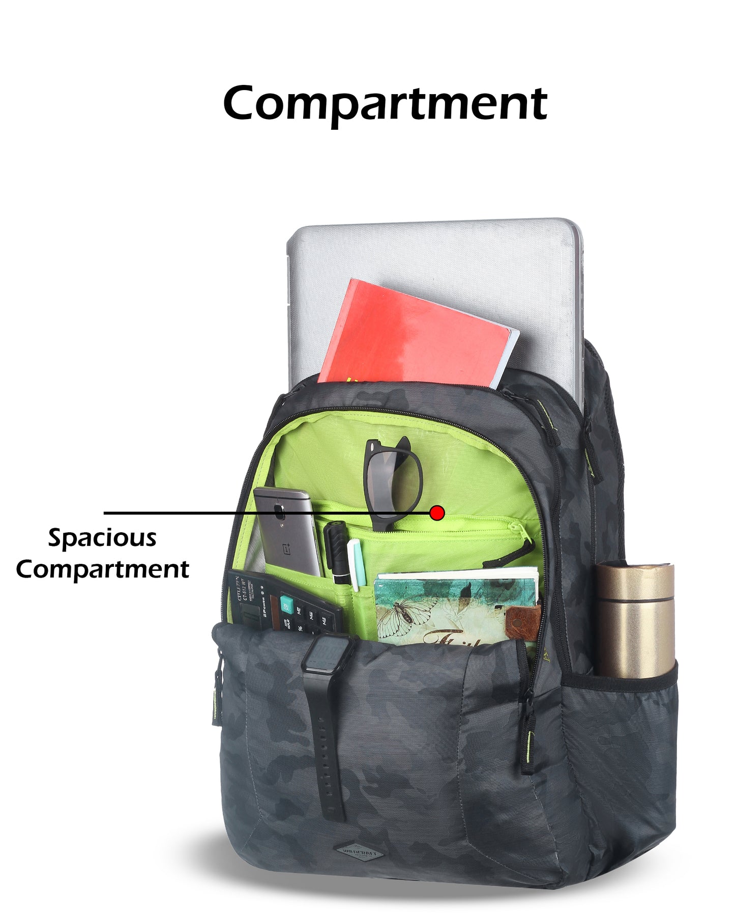 Wildcraft Atlas 45 LP Nylon backpack Ideal for school, college, office & travel bag for men And women