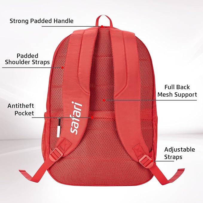 Safari Quadro 4 43L Casual Backpack with Armor Base and Antitheft Pocket
