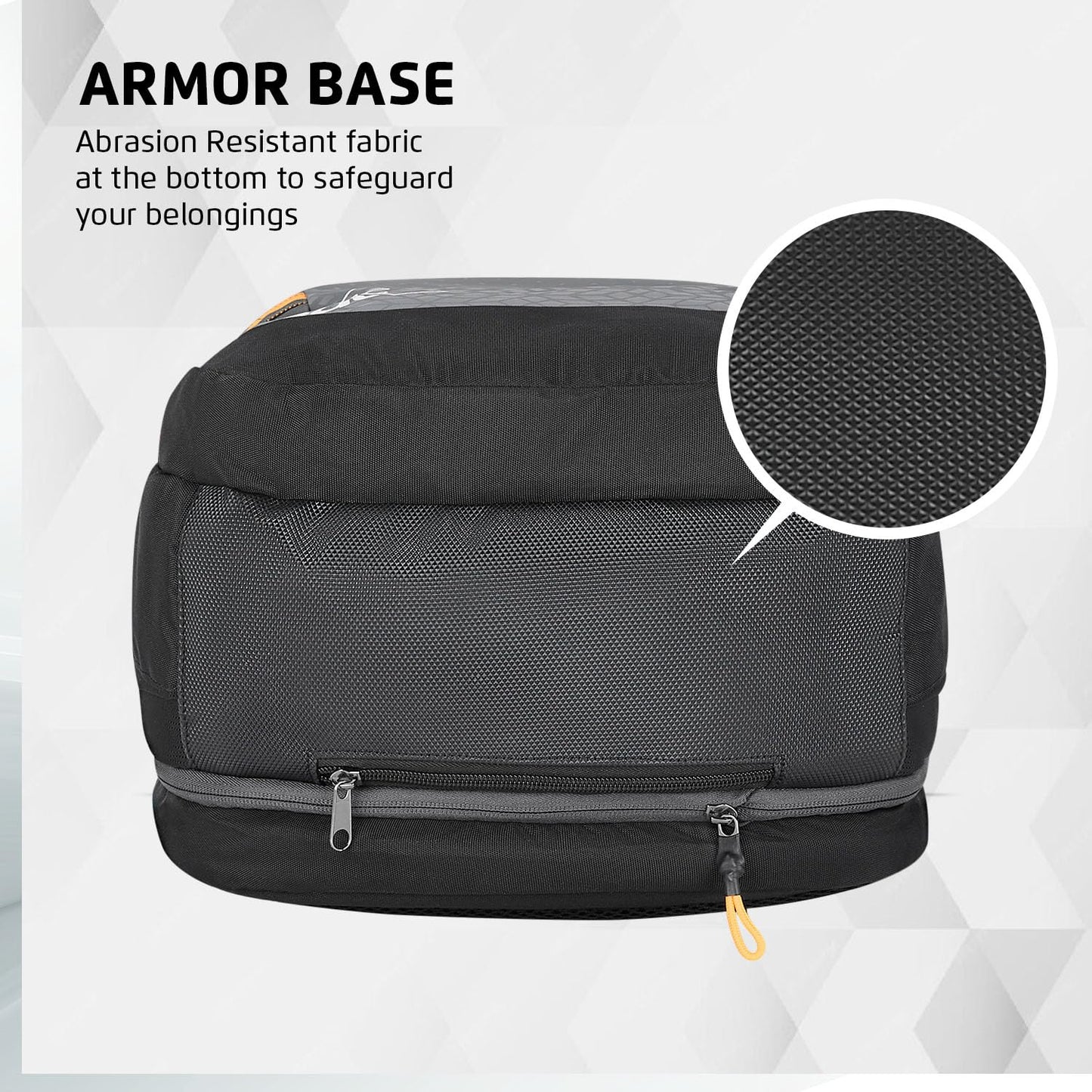 Safari 43L Expand 14 Expandable Laptop Bag with Armor Base, Raincover, 3 Compartments, Large Size Travel Bag