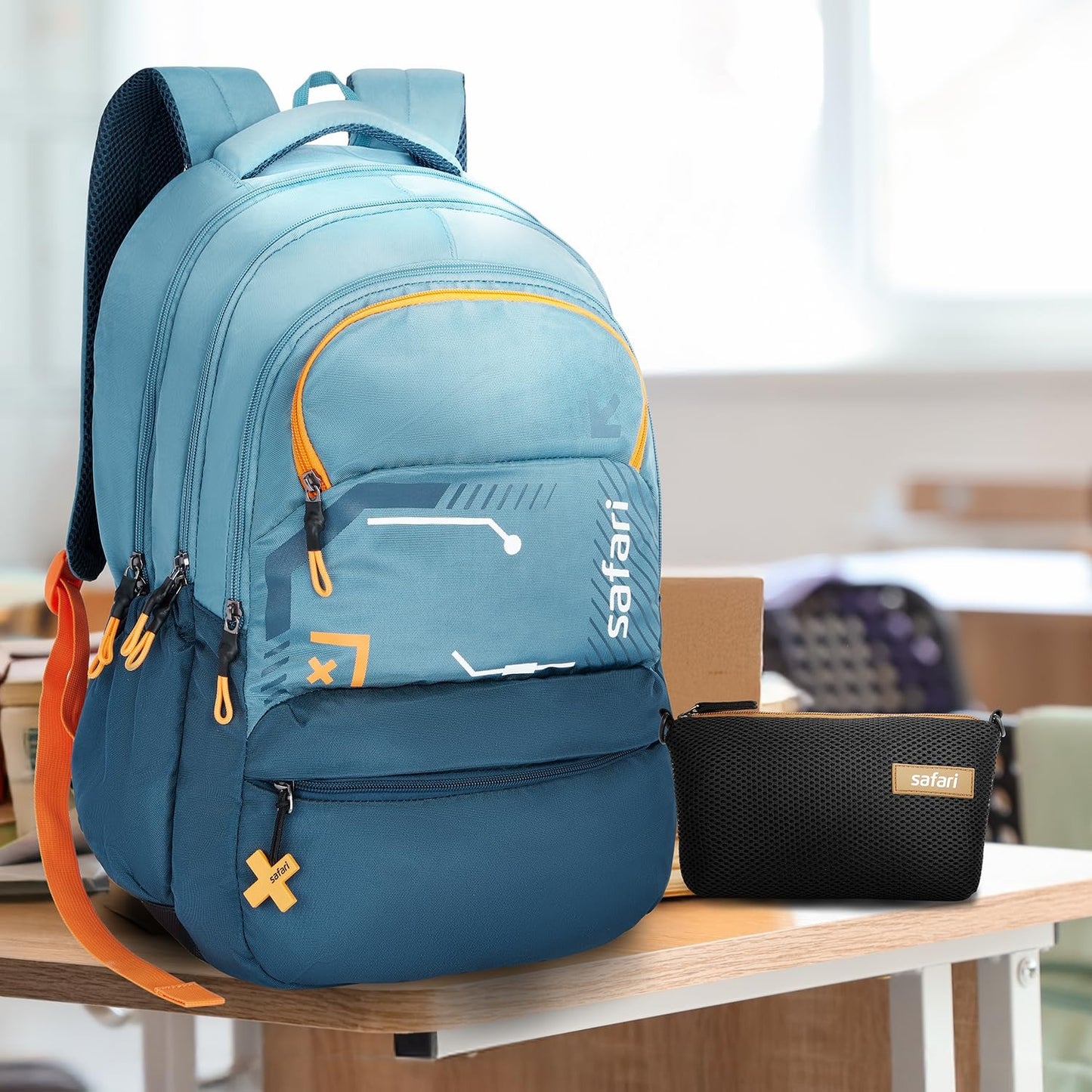 Safari Bonus 37L Casual Backpack with Armor Base, Detachable Freebie Sling Bag