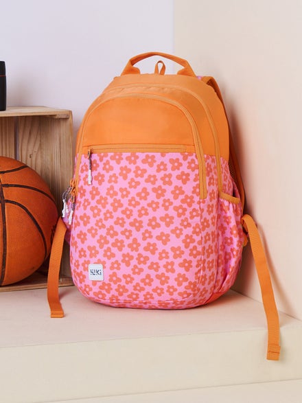 Wiki Stylish Unisex Backpack Laptop Backpack for Office, Gym, Travel (21.5 Litre, Orange)
